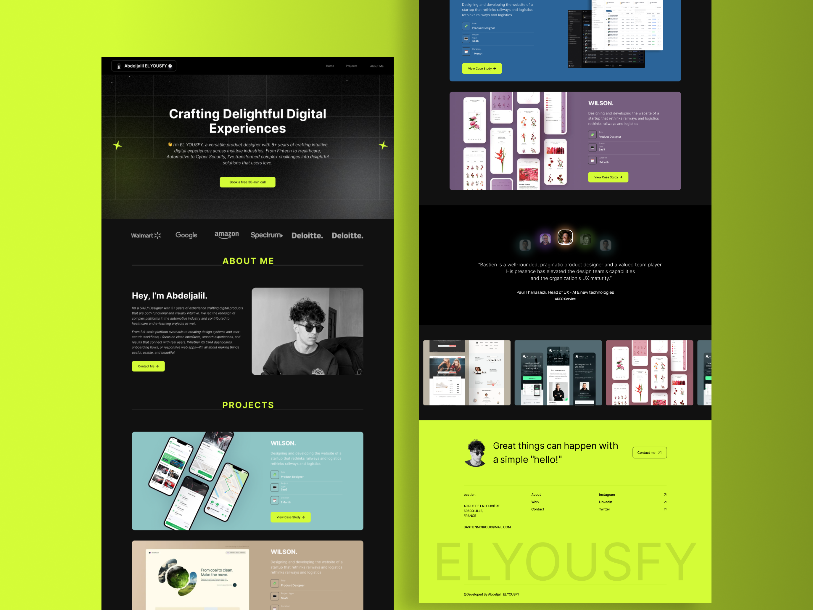 Portfolio. project mockup